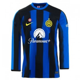 Jalkapallo Pelipaidat/Peliasut Inter Milan Kotipelipaita 2023-24 Pitkähihainen